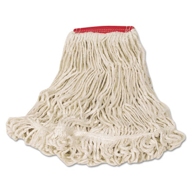 Super Stitch Looped-End Wet Mop Head, Cotton/synthetic, Larg
