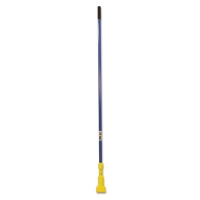Gripper Fiberglass Mop Handle, 1" dia x 60", Blue/Yellow