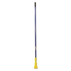 Gripper Fiberglass Mop Handle, 1" dia x 60", Blue/Yellow