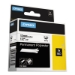 Rhino Permanent Poly Industrial Label Tape, 0.5" X 18 Ft, Wh