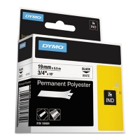 Rhino Permanent Poly Industrial Label Tape, 0.75" X 18 Ft, W