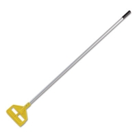 Invader Aluminum Side-Gate Wet Mop Handle, 60", Gray/Yellow