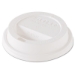 Traveler Dome Hot Cup Lid, Fits 8 oz Hot Cups, Plastic, Whit