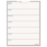 Wallmates Self-Adhesive Dry Erase Weekly Planning Surfaces,