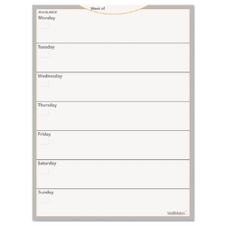 Wallmates Self-Adhesive Dry Erase Weekly Planning Surfaces,
