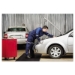 Air Step Anti-Fatigue Mat, Rectangular, Black Ribbed Surface