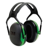 PELTOR X1A Over the Head Earmuffs, Dielectric, 22 dB NRR, Bl