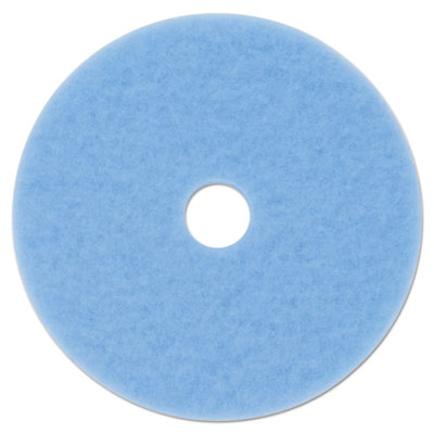 Hi-Performance Burnish Pad 3050, 20" Diameter, Sky Blue, 5/c