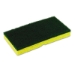 Medium-Duty Sponge N' Scrubber, 3.38 X 6.25, 0.88" Thick, Ye