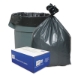 Can Liners, 30 gal, 1.35 mil, 30" x 36", Gray, 10 Bags/Roll,