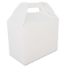 Carryout Barn Boxes, 10 lb, 8.88 x 5 x 6.75, White, Paper, 1