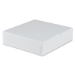 White One-Piece Non-Window Bakery Boxes, 9 x 9 x 2.5, White,