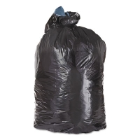 Low-Density Can Liners, 45 gal, 1.6 mil, 23" x 46", Black, F