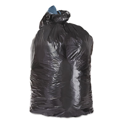 Low-Density Can Liners, 45 gal, 1.6 mil, 23" x 46", Black, F