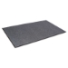 Needle-Rib Wiper/Scraper Mat, Rectangular, Gray Ribbed Surfa
