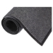 Needle-Rib Wiper/Scraper Mat, Rectangular, Gray Ribbed Surfa