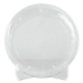 Designerware Plates, Plastic, 6" dia, Clear, 10/Pack, 18 Pac
