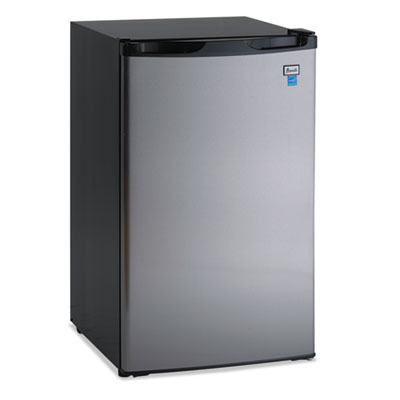4.4 Cf Refrigerator, 19 1/2"w X 22"d X 33"h, Black/stainless
