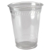 Greenware Cold Drink Cups, 16 oz, Sugarcane, Clear, 50/Sleev
