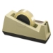 Heavy-Duty Weighted Desktop Tape Dispenser, 3" Core, Plastic