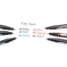 Water-Resistant Ink Porous Point Pen, Stick, Fine 0.4 mm, Bl