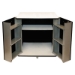 Refreshment Stand, Engineered Wood, 9 Shelves, 29.5" x 21" x