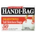 Drawstring Kitchen Bags, 13 gal, 24" x 27.4", White, 50 Bags
