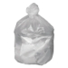 Waste Can Liners, 10 gal, 6 mic, 24" x 24", Natural, 50 Bags