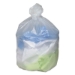 Can Liners, 60 gal, 14 mic, 38" x 60", Natural, 20 Bags/Roll