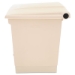 Indoor Utility Step-On Waste Container, 8 gal, Plastic, Beig