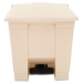 Indoor Utility Step-On Waste Container, 8 gal, Plastic, Beig