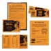 Color Paper, 24 lb Bond Weight, 8.5 x 11, Cosmic Orange, 500