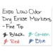 Low-Odor Dry-Erase Marker, Fine Bullet Tip, Black, Dozen