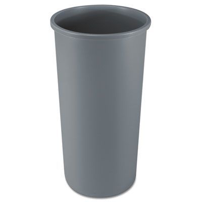 Untouchable Large Plastic Round Waste Receptacle, 22 gal, Pl