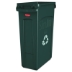Slim Jim Plastic Recycling Container with Venting Channels,