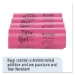 Feminine Hygiene Sanitary Disposal Bags, 4" x 4" x 10", Pink