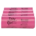 Feminine Hygiene Sanitary Disposal Bags, 4" x 4" x 10", Pink