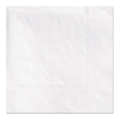 Embossed Beverage Napkins, 2-Ply, 9.5 x 9.5, White, 1,000/Ca