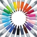 Fine Tip Permanent Marker, Fine Bullet Tip, Assorted Colors,