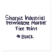 Industrial Permanent Marker Value-Pack, Fine Bullet Tip, Bla