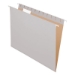 Colored Hanging Folders, Letter Size, 1/5-Cut Tabs, Gray, 25