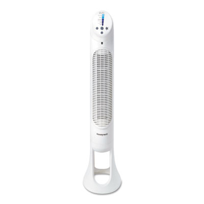 QuietSet Whole Room Tower Fan, 5 Speeds, White