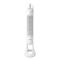 QuietSet Whole Room Tower Fan, 5 Speeds, White