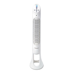 QuietSet Whole Room Tower Fan, 5 Speeds, White