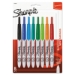 Retractable Permanent Marker, Extra-Fine Needle Tip, Assorte