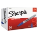 Fine Tip Permanent Marker Value Pack, Fine Bullet Tip, Blue,