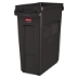 Slim Jim with Venting Channels, 16 gal, Plastic, Black