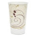 Symphony Treated-Paper Cold Cups, 16 oz, White/Beige/Red, 50