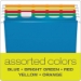 Ready-Tab Colored Reinforced Hanging Folders, Legal Size, 1/