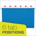 Ready-Tab Colored Reinforced Hanging Folders, Legal Size, 1/